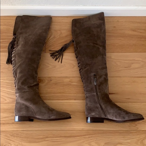 NEW Frye boots- brown, suede, over the knee - Picture 4 of 6